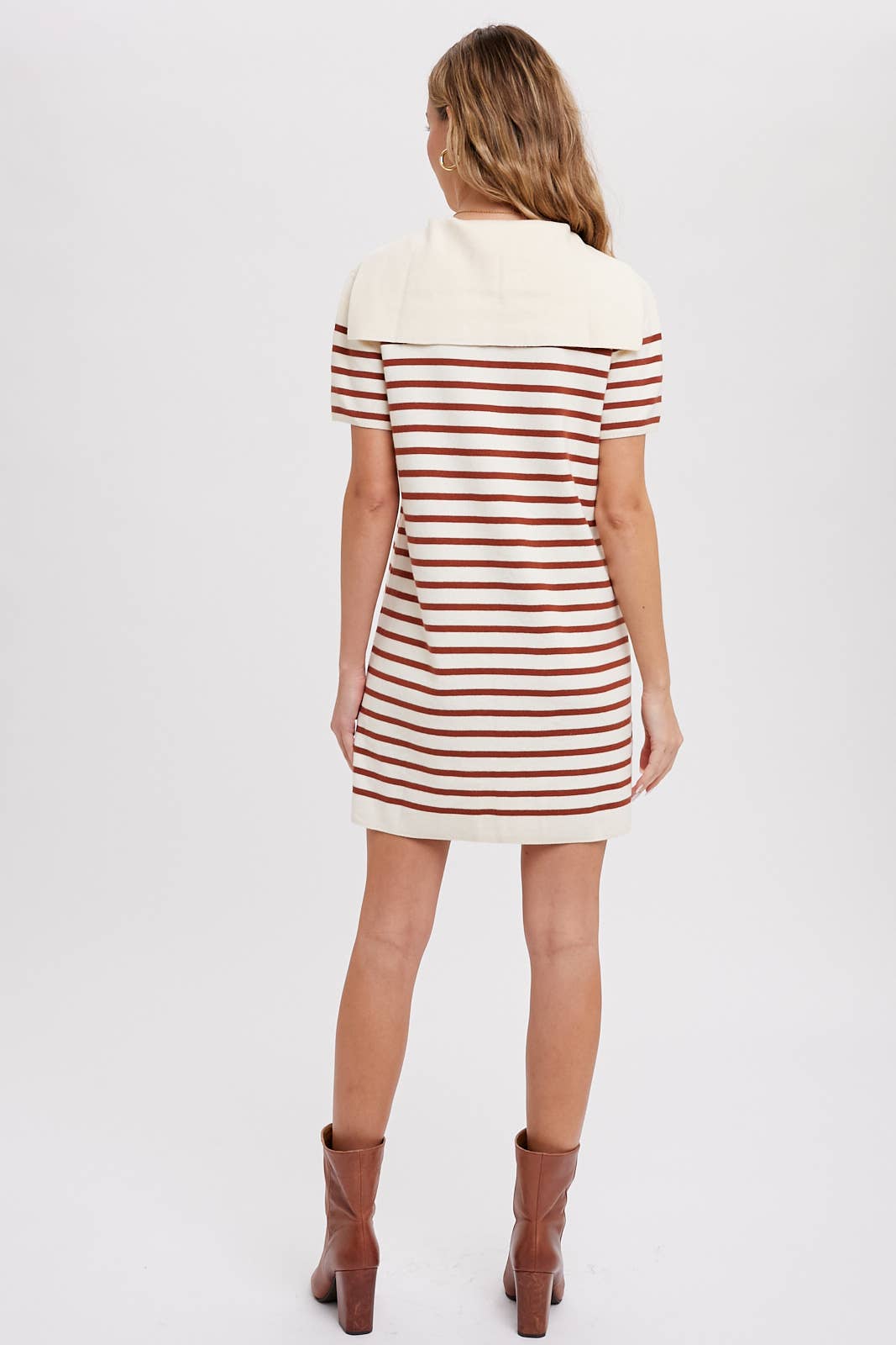 SAILOR COLLAR STRIPE DRESS