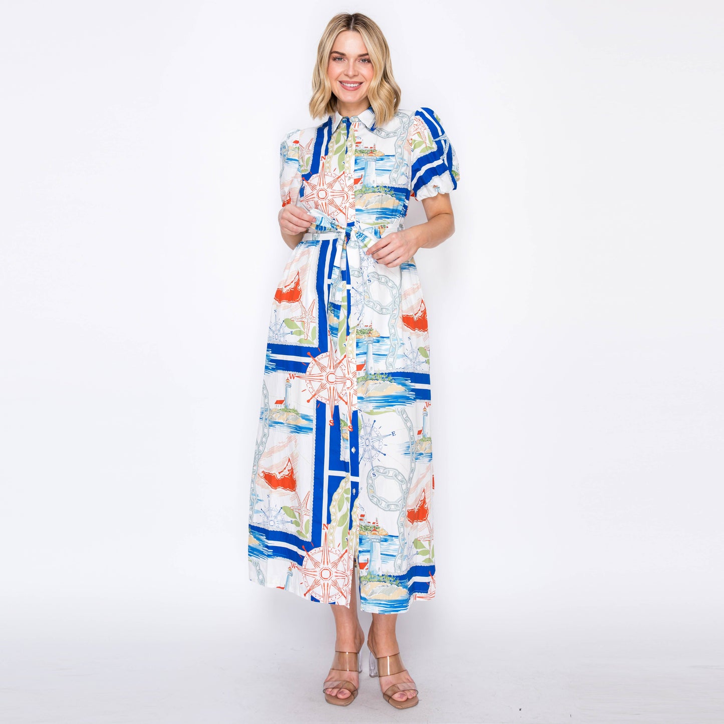 Button-Down Midi Dress