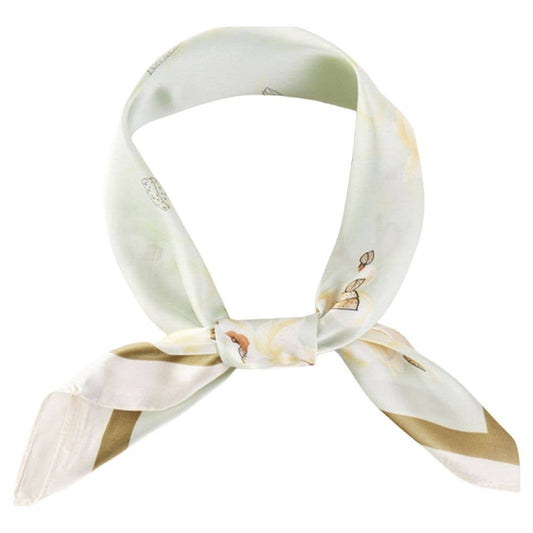 FLORAL PATTERN BANDANA NECK SCARF