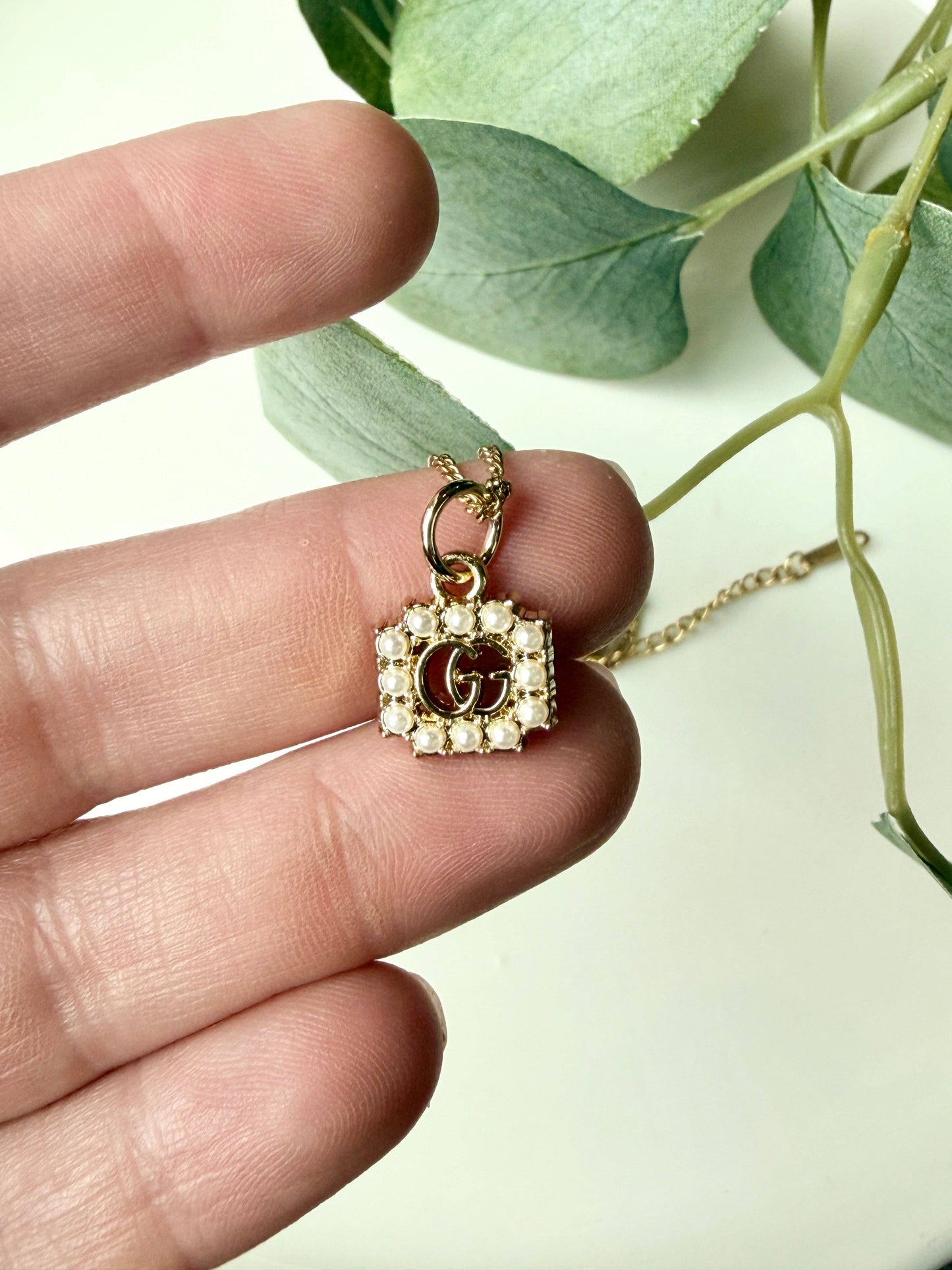 Upcycled Gucci Small Pearl Pendant Necklace
