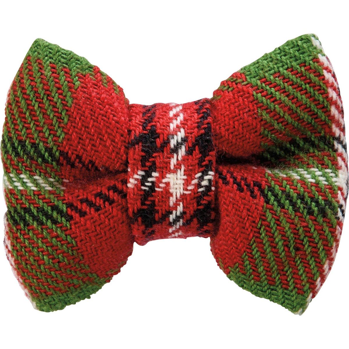 Christmas Plaid Small Pet Bow Tie Set