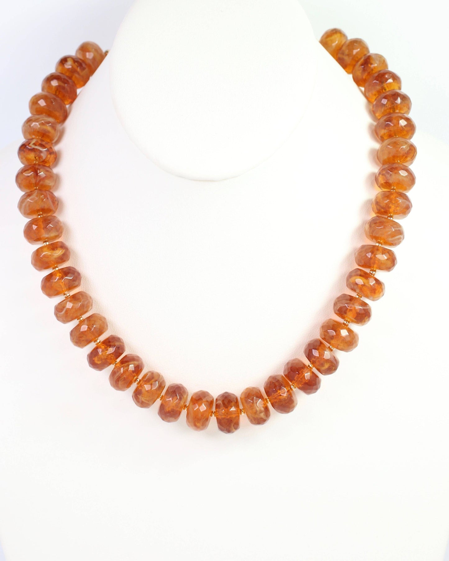 Mansfield Tortoise Faceted Bead Statement Necklace