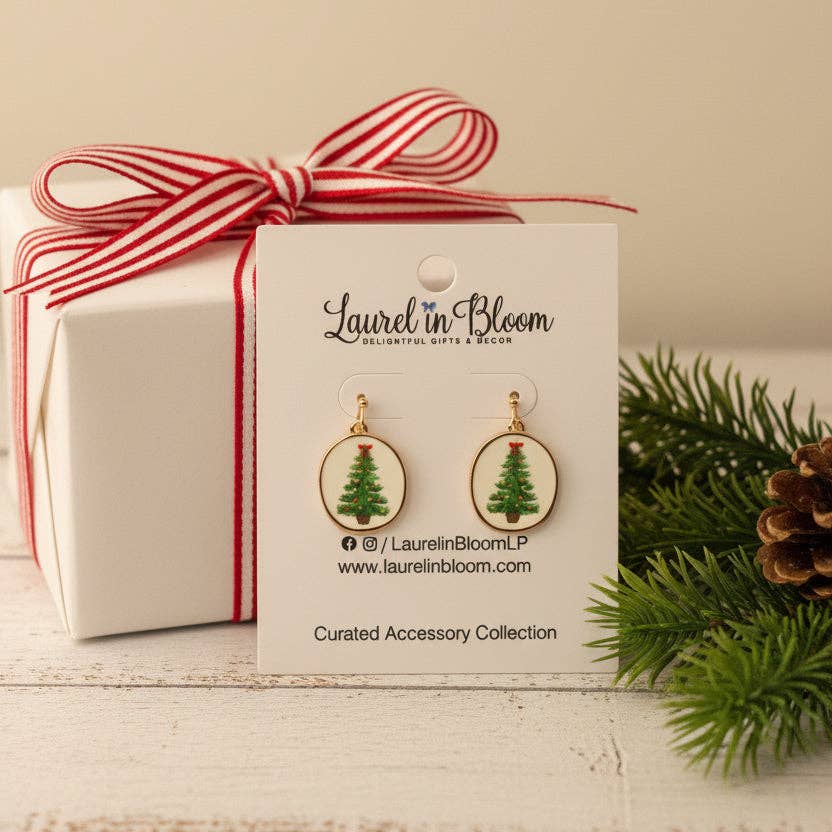 Christmas Vintage Christmas Tree Earrings