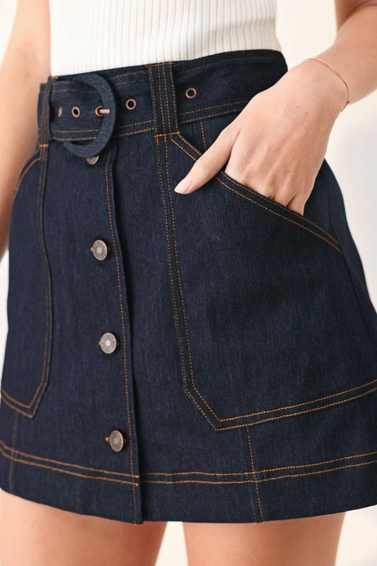 Denim Skort