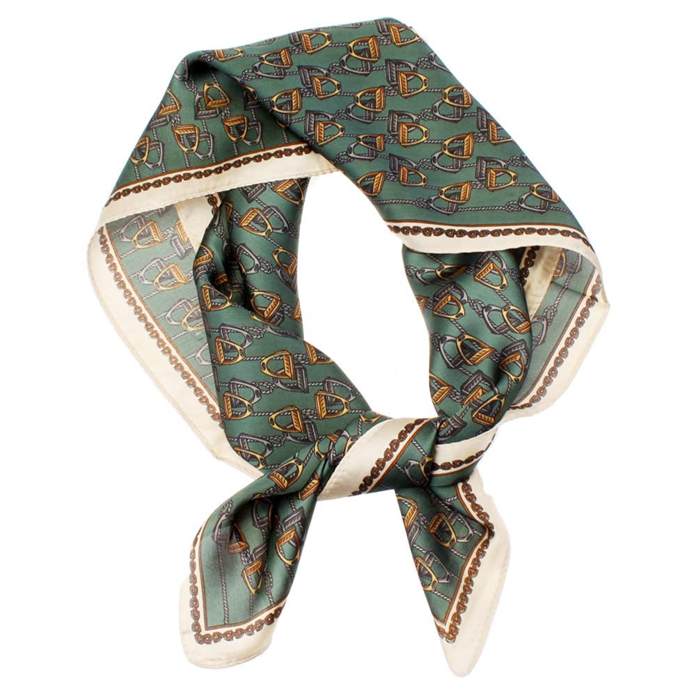 MULTI PATTERN SILKY BANDANA SQUARE SCARF