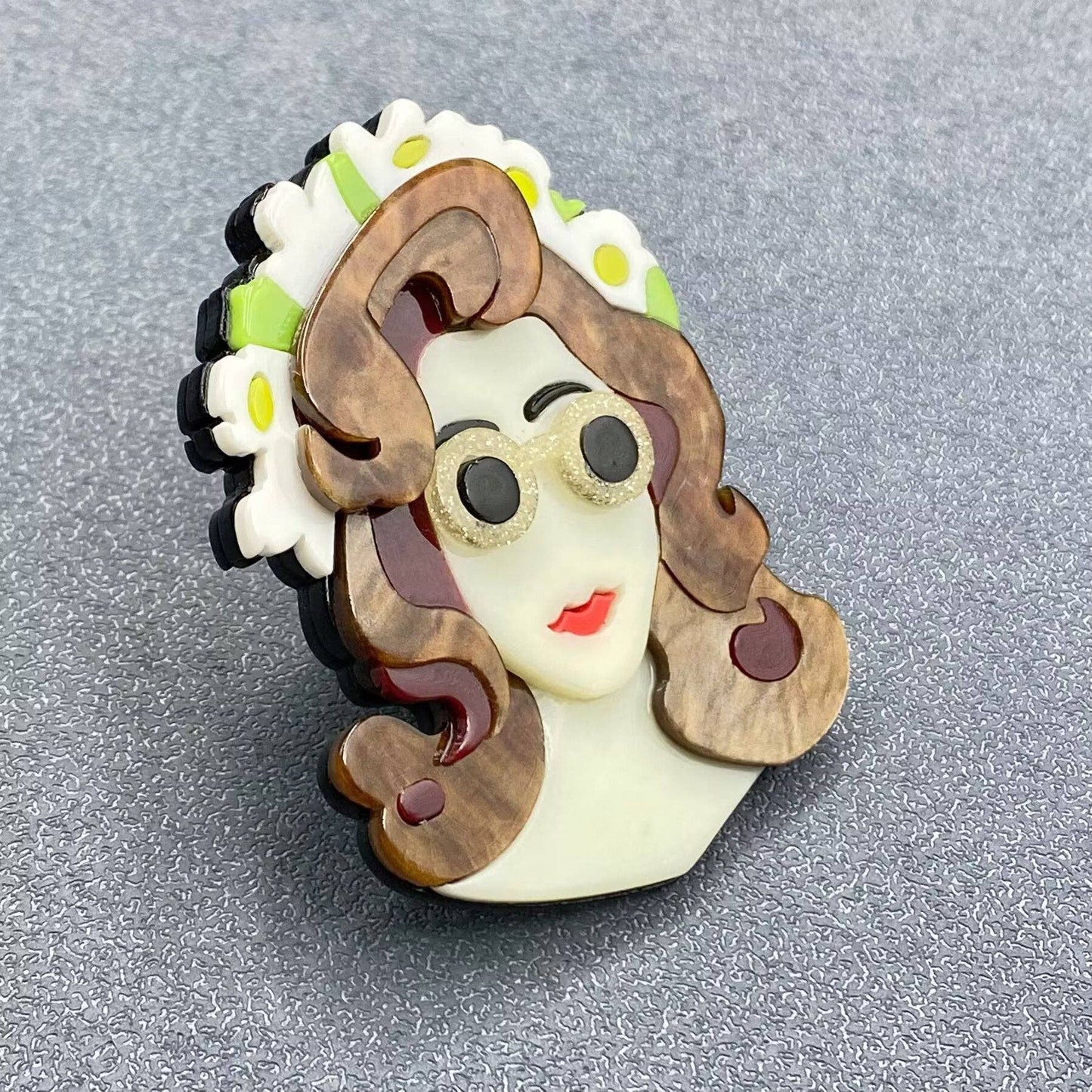 Creative Beauty Acrylic Brooch
