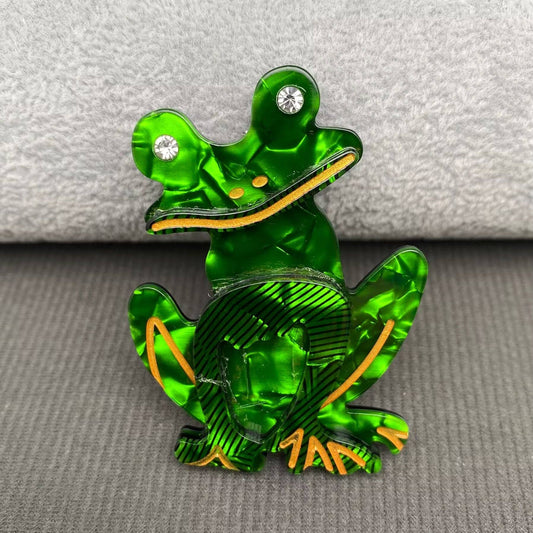 Frog Acrylic Brooch