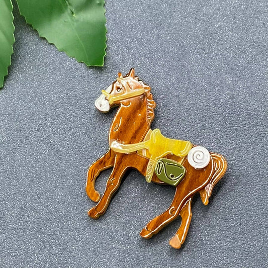 Horse Acrylic Brooch