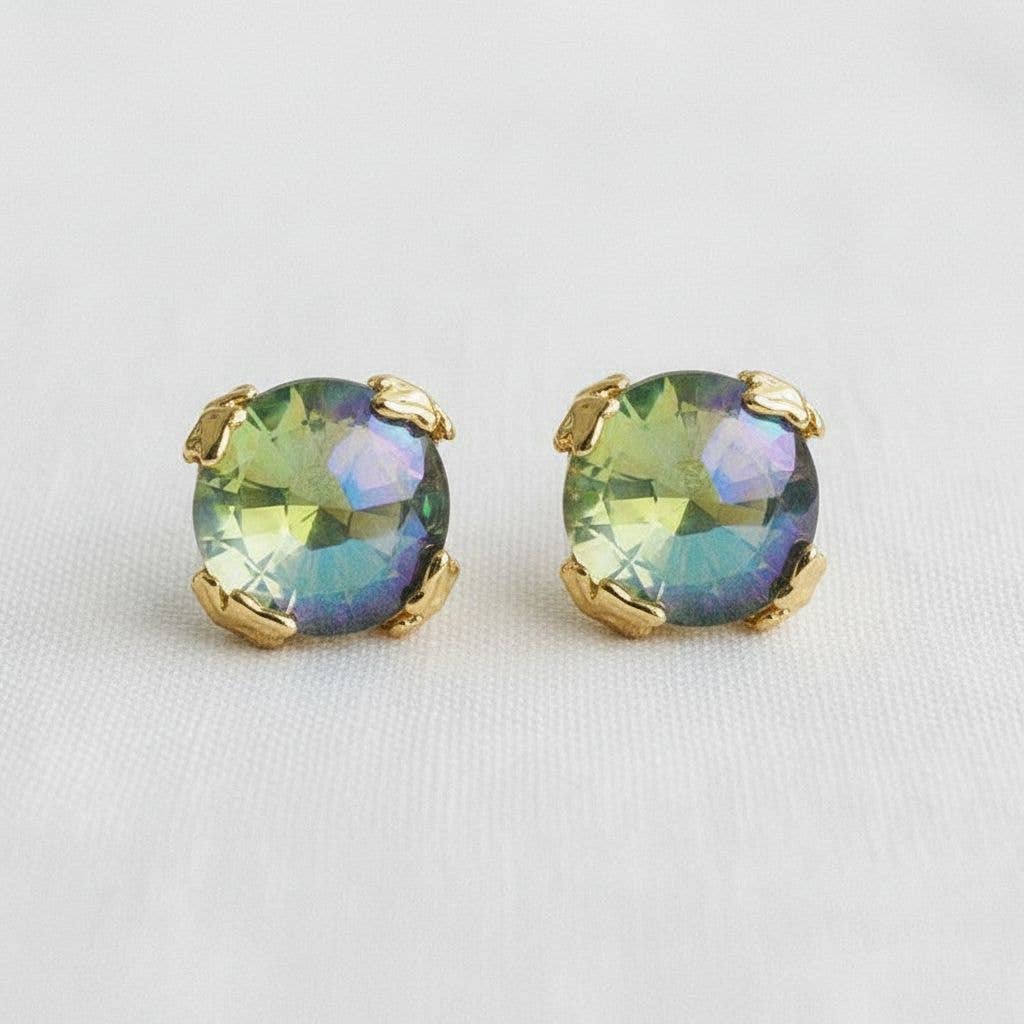 Vintage Inspired Aurora Geometric Stud Earrings
