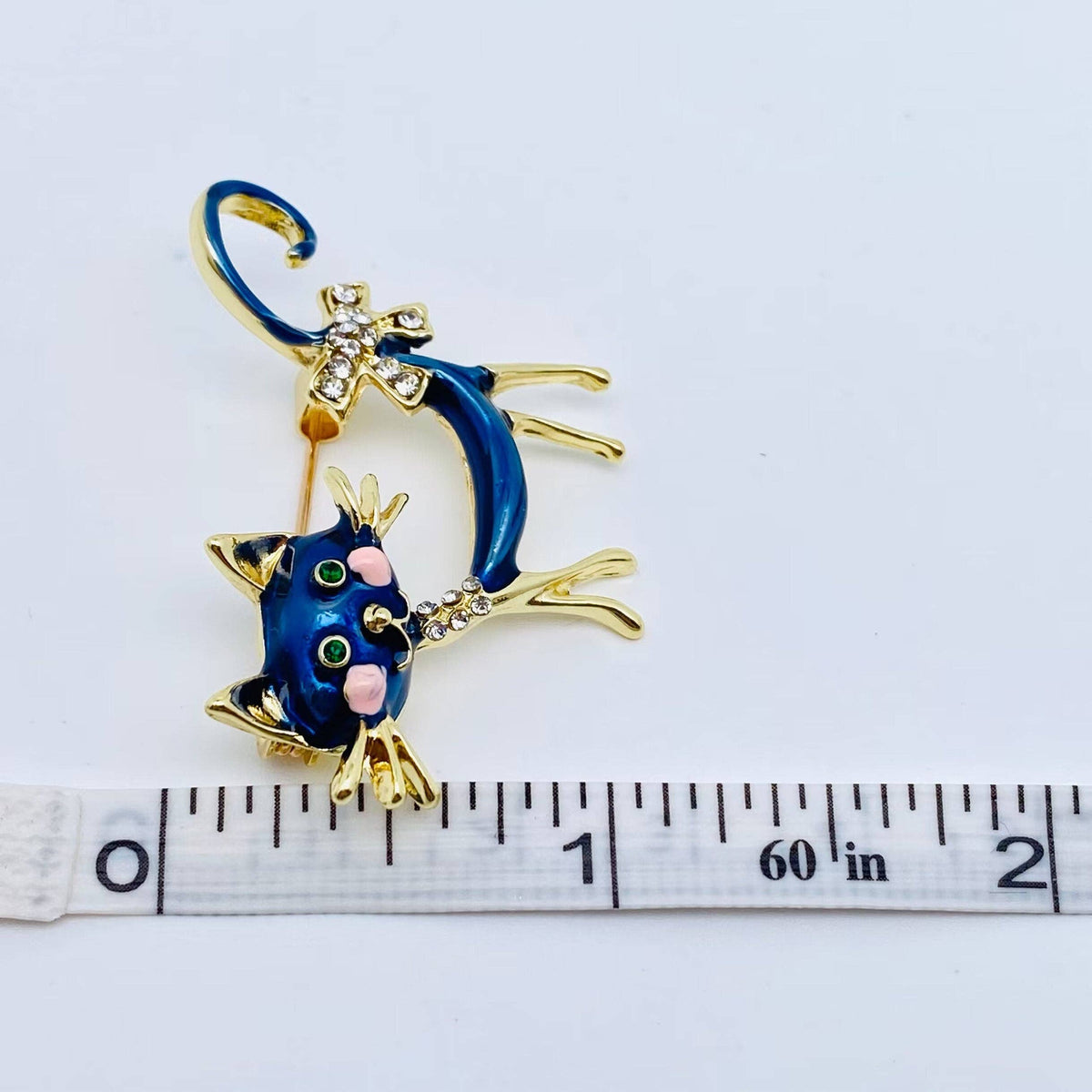 Enamel Cat Brooch | Pin for Clothes