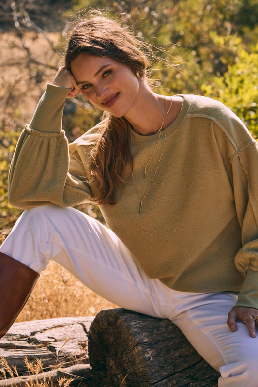 COZY ESSENTIAL FEELS LIKE A WARM HUG FUZZY FLEECE PULLOVER