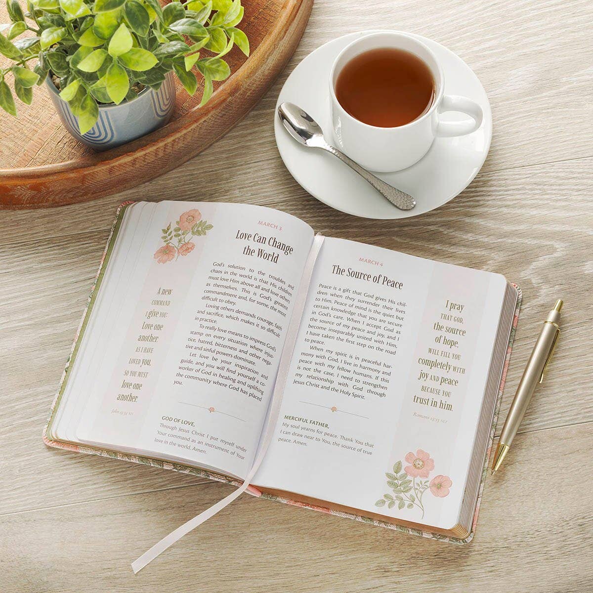 Devotional My Favorite Bible Verse Faux Leather Pink