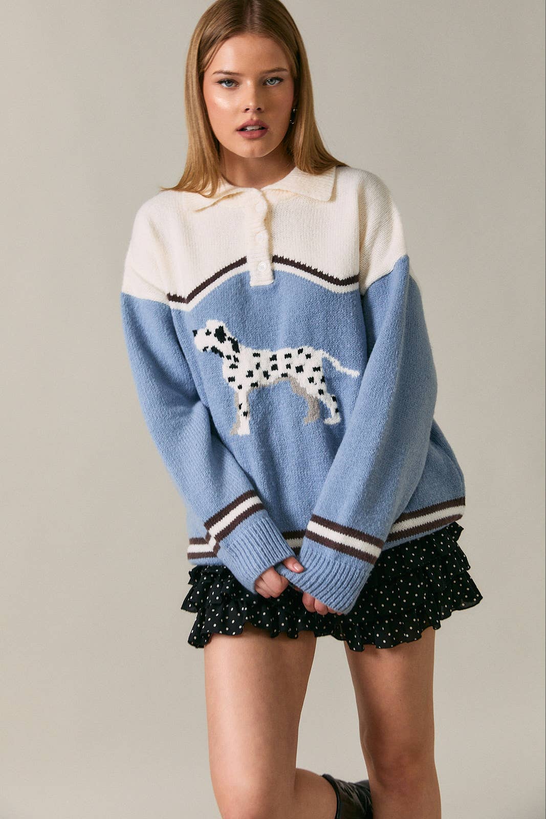 DALMATIAN GRAPHIC SWEATER