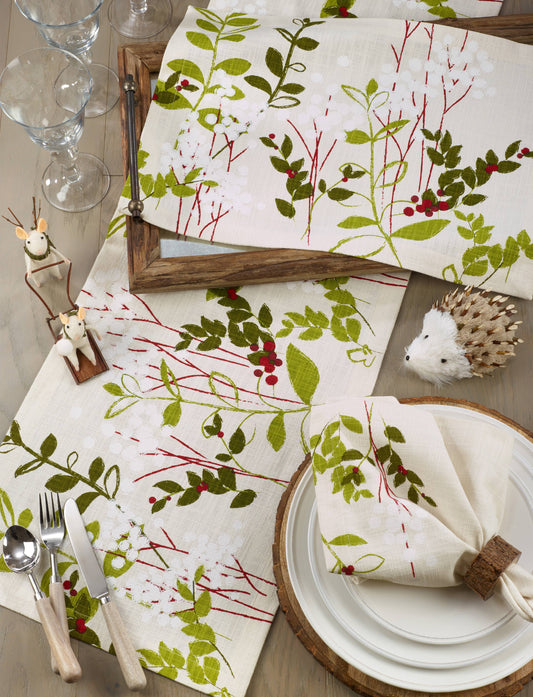 Holiday Botanical Napkin