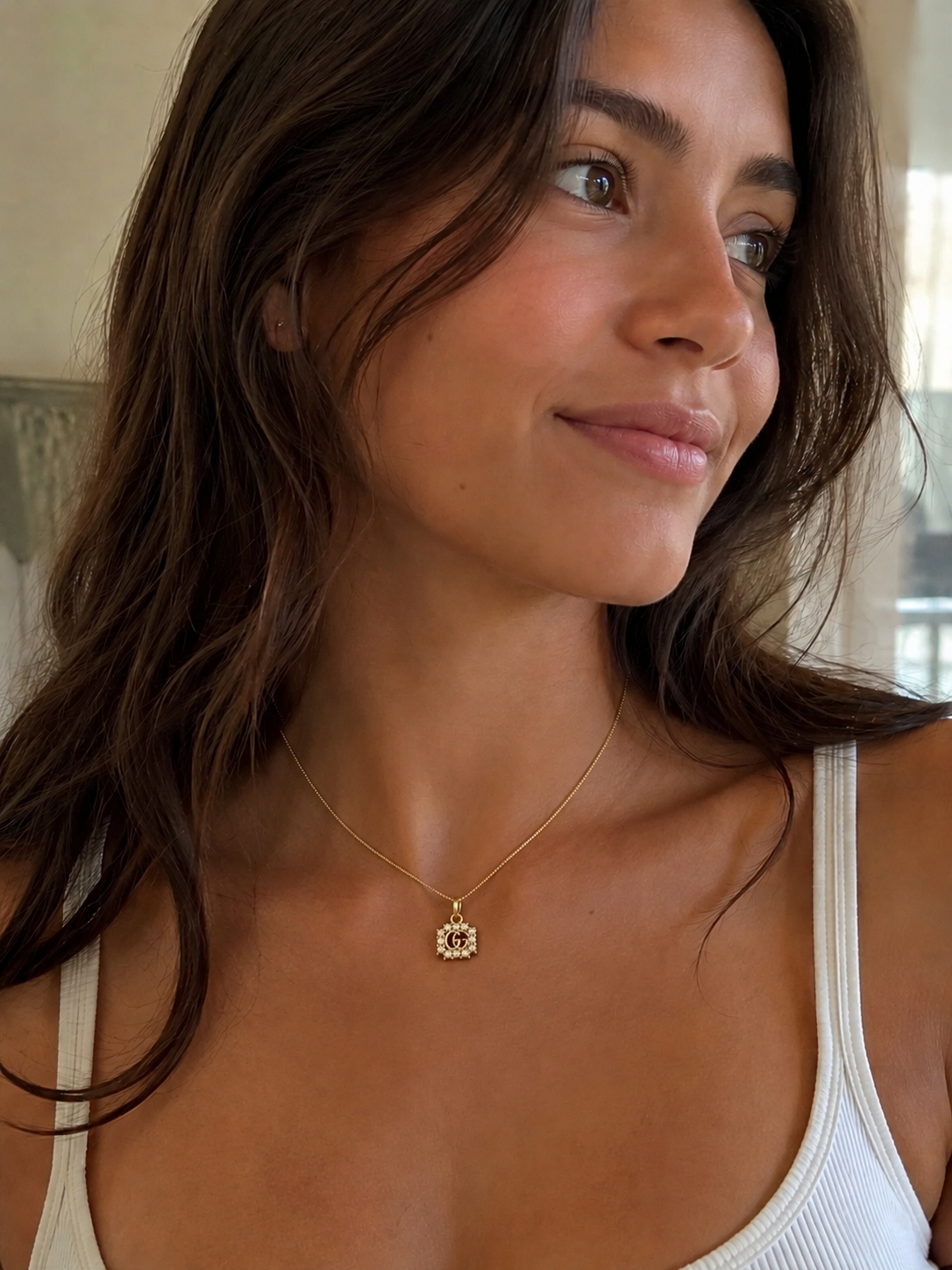 Upcycled Gucci Small Pearl Pendant Necklace