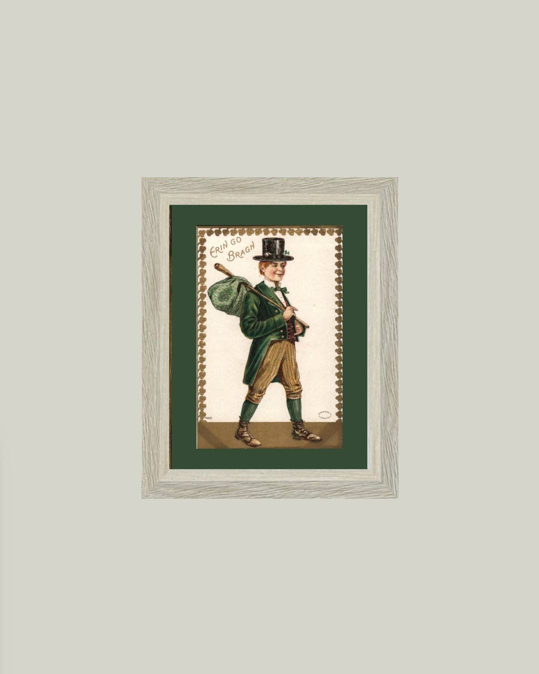 Irish Lad Framed Antique Art