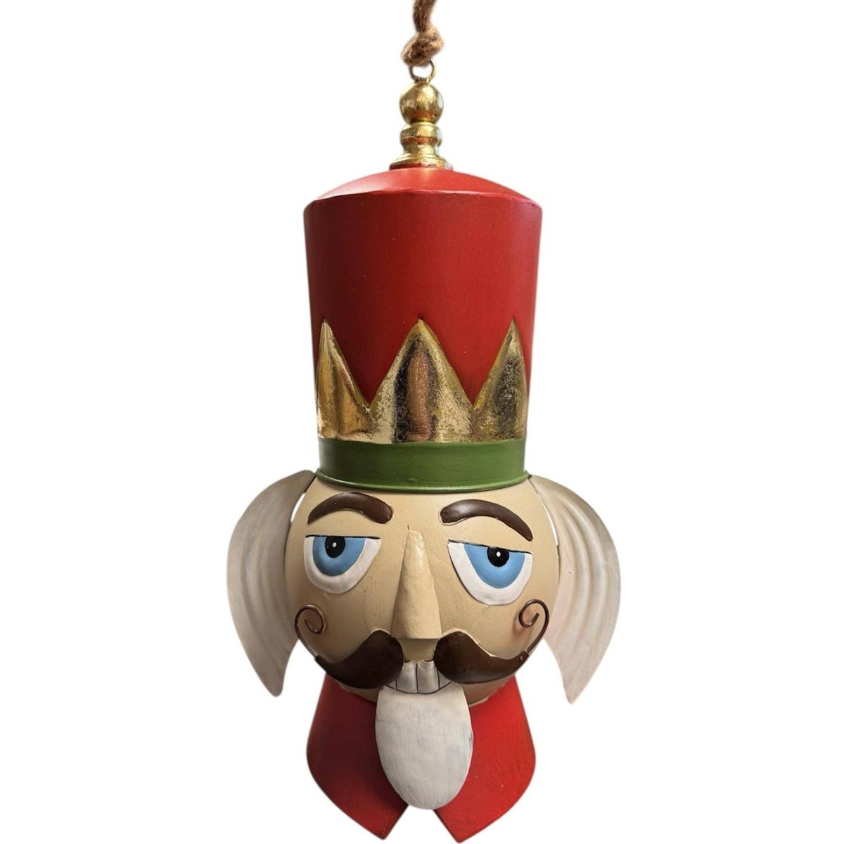 Royal Nutcracker Head Ornament Metal 20"