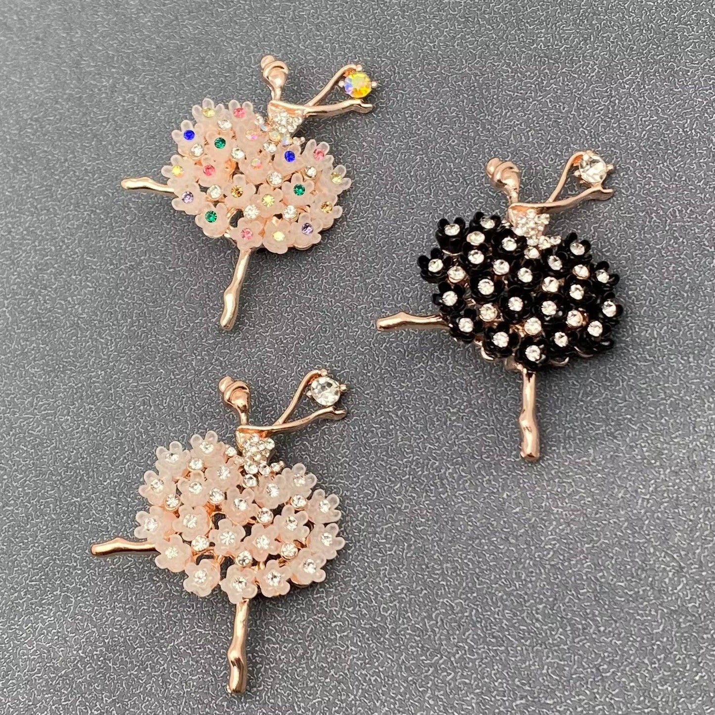Elegant Ballet Girl Brooch