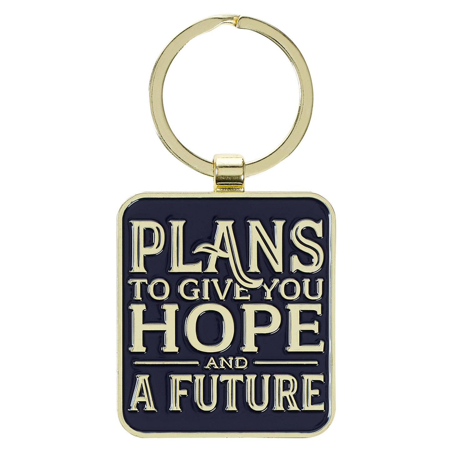 Keychain Hope & a Future Jer. 29:11 - Epoxy-coated Metal