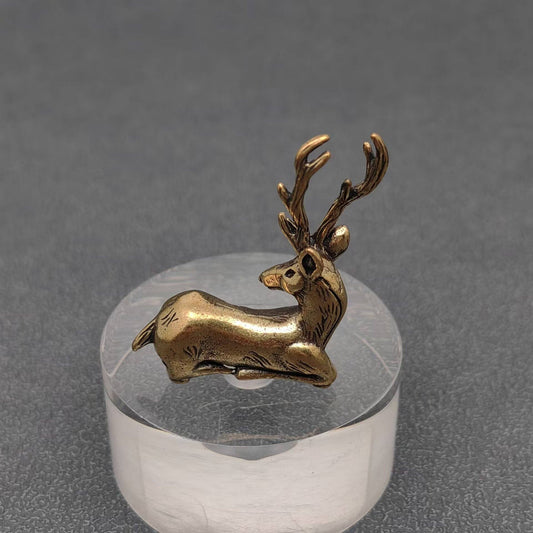 Brass Elk Deer Desktop Ornaments Decoration