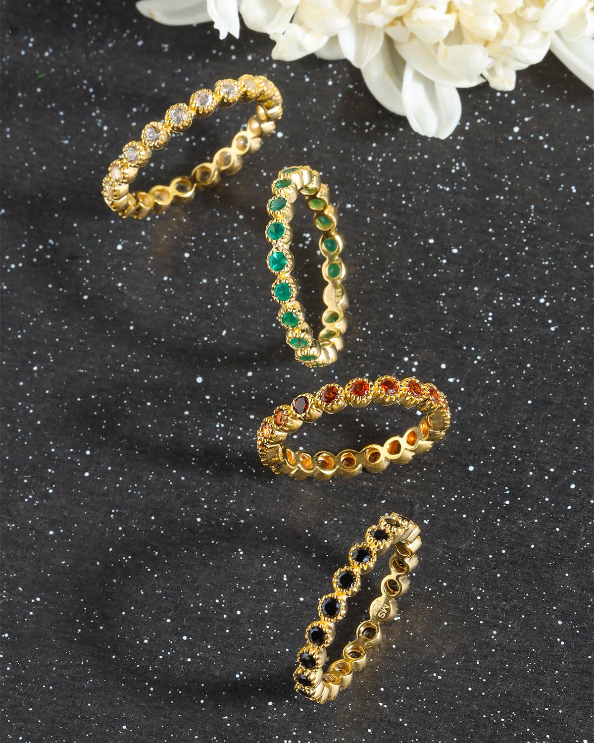 Green Onyx Band Ring Jewelry