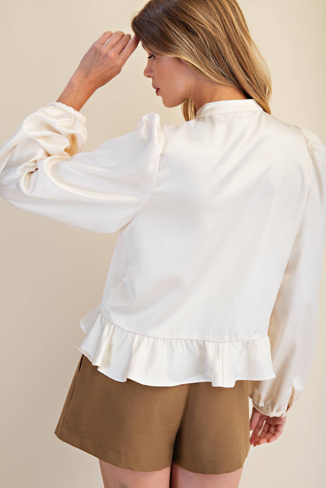 Long Sleeve Ruffle Top