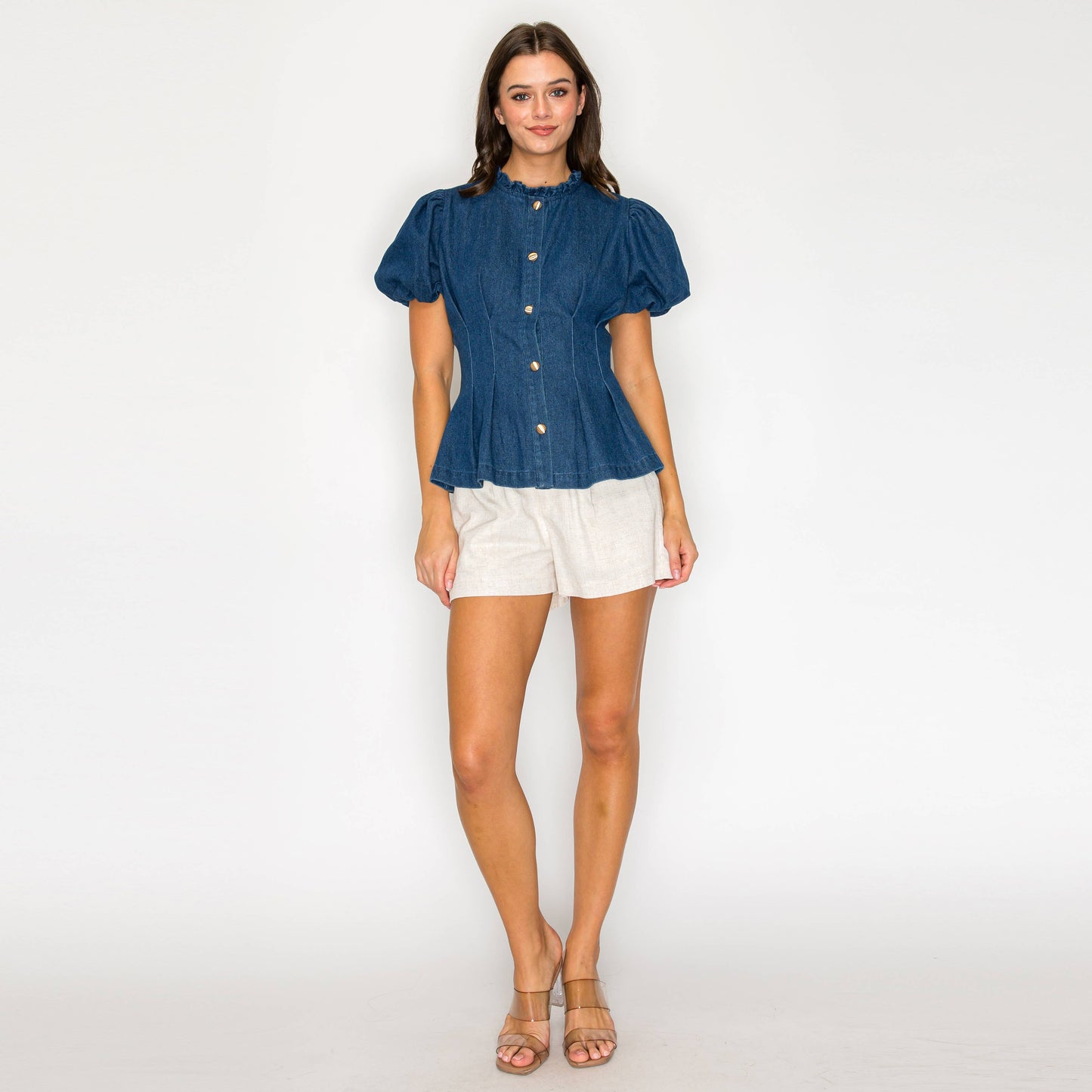 La Belle Denim Blouse