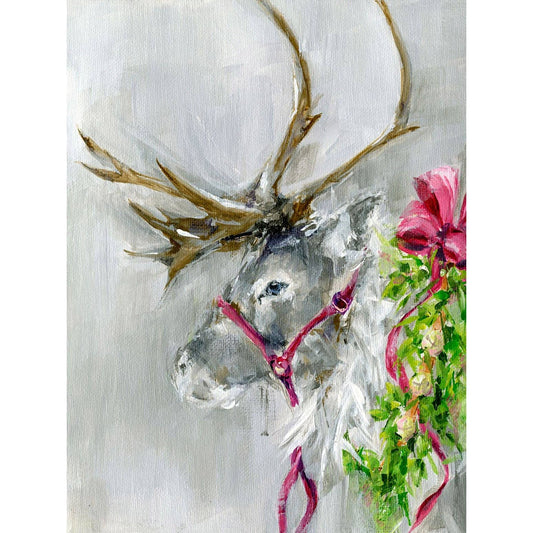 Holiday - Christmas Reindeer Canvas Wall Art
