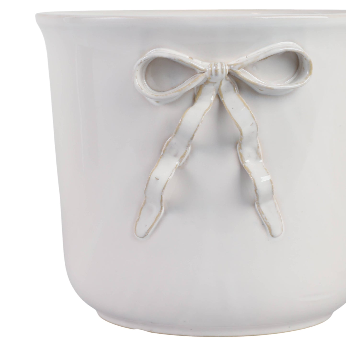 White Ceramic Pretty Bow