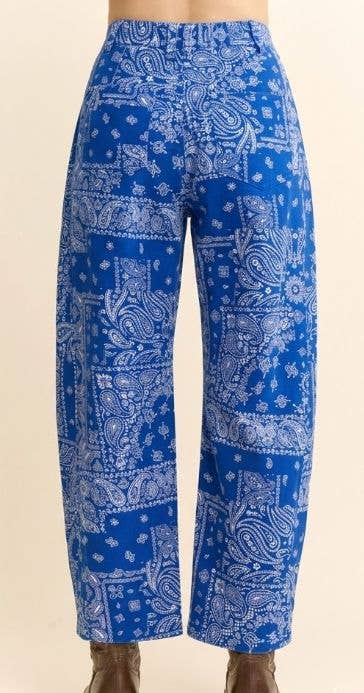 BANDANA PRINT PANTS