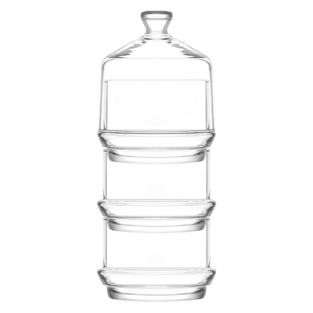 LAV Glass Candy Dish with Dome Lid, 1 Pcs, 25.8 Oz