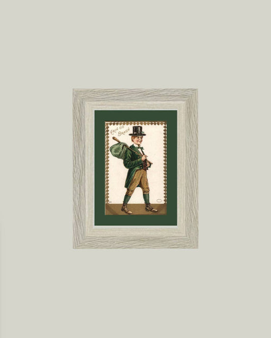 Irish Lad Framed Antique Art