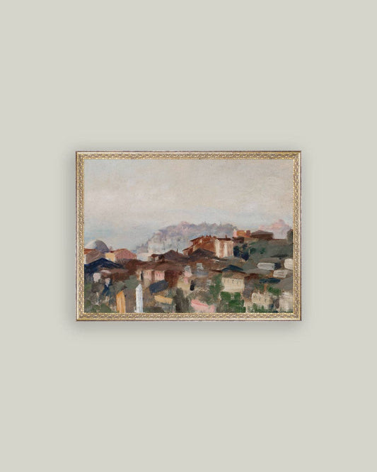 View of Constantinople Framed Antique Art