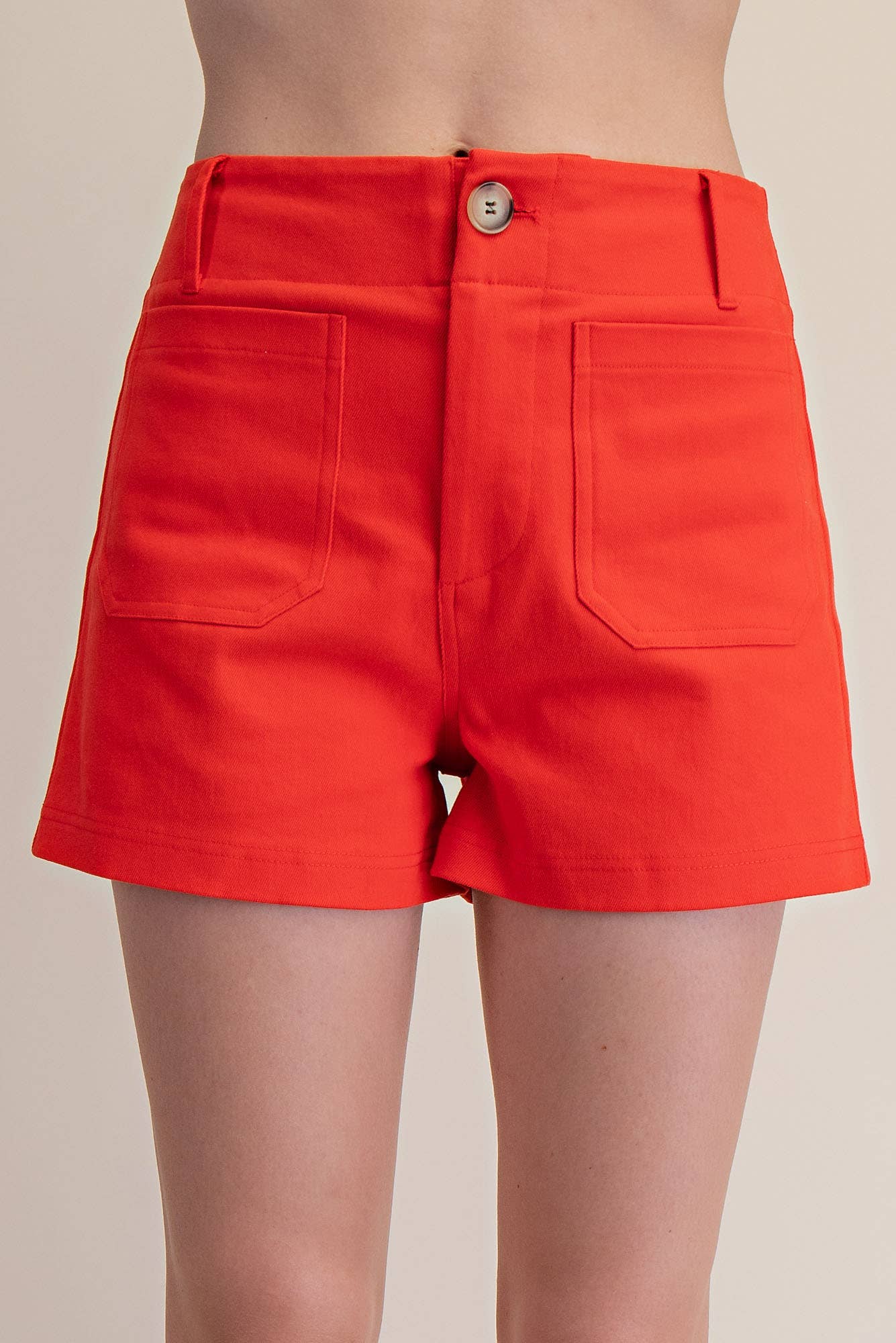 Stretch Shorts Front Pocket