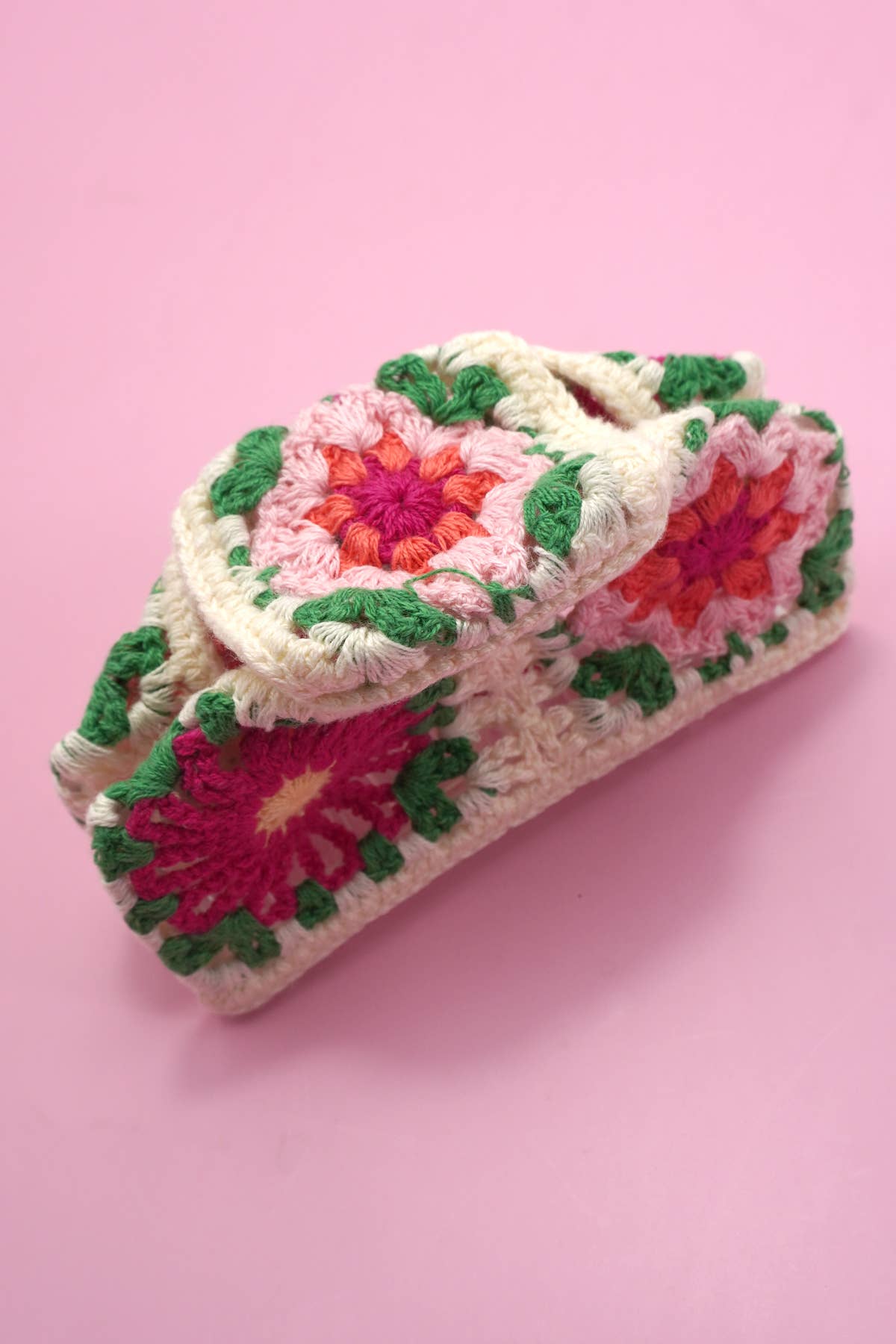 JUMBO HANDMADE CROCHET FLORAL HAIR CLAW CLIPS