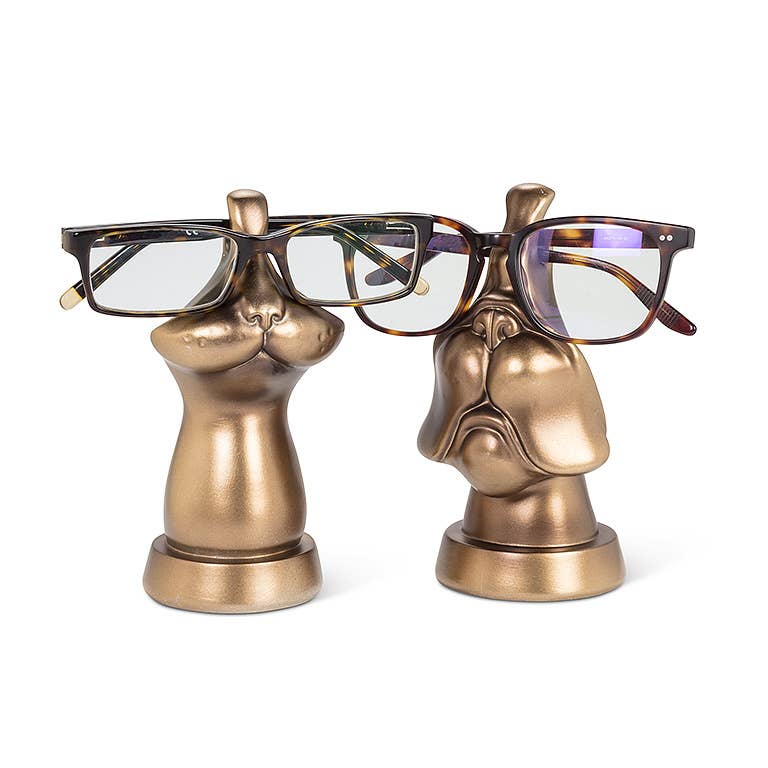 Dog Face Eyeglass Holder-Bronze-6”