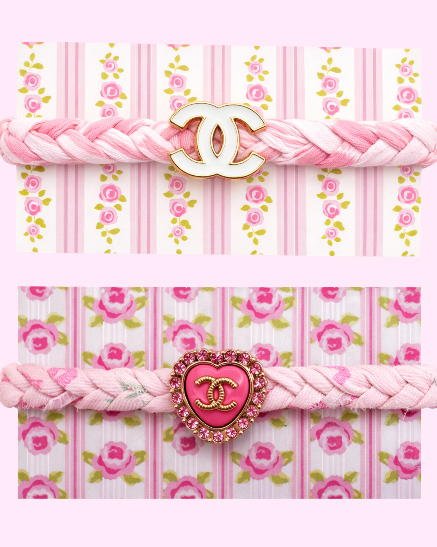 Blush Rose Liberty Fabric Bracelet