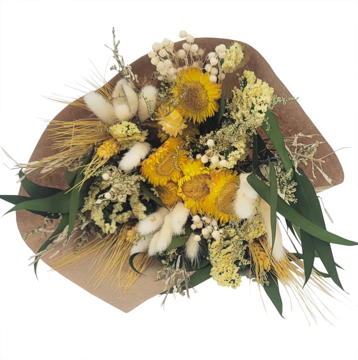 Yellow Strawflower Joy  Floral Bouquet #208