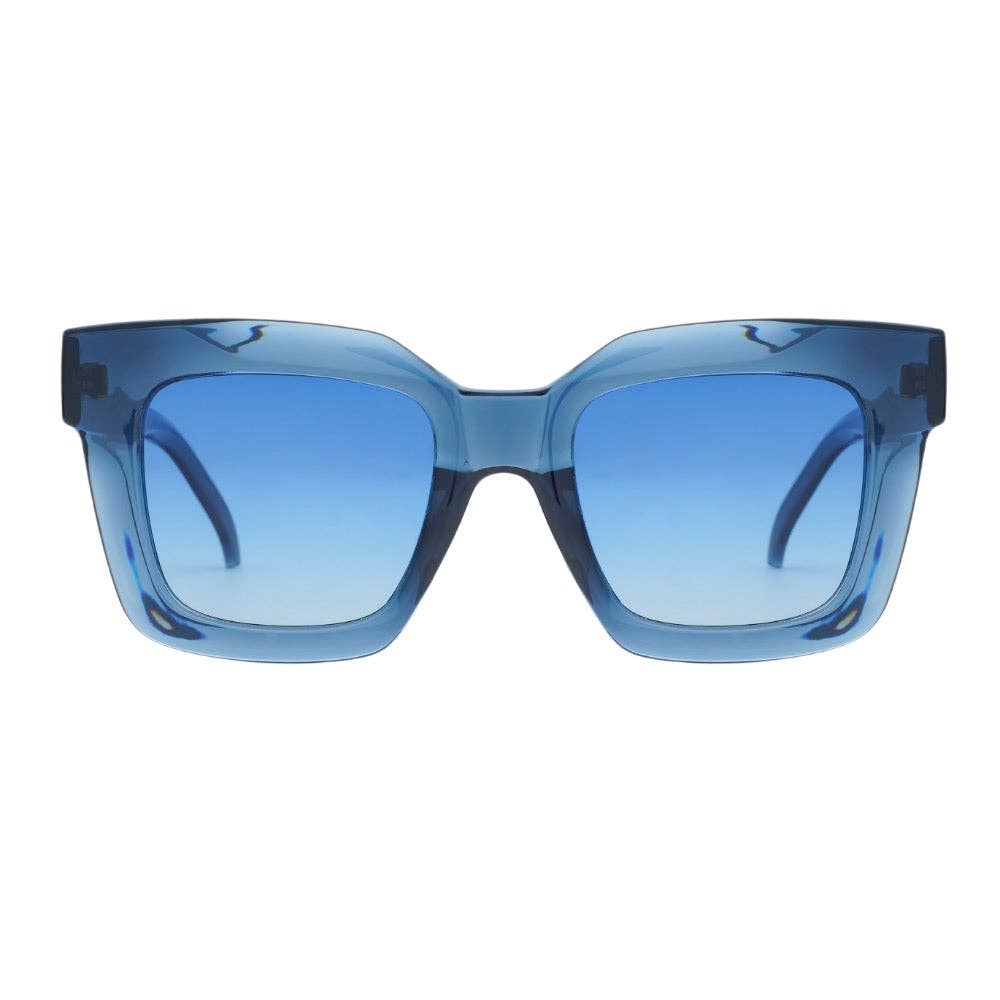 Sunglasses - Ellie | Transparent Blue | Blue Lens