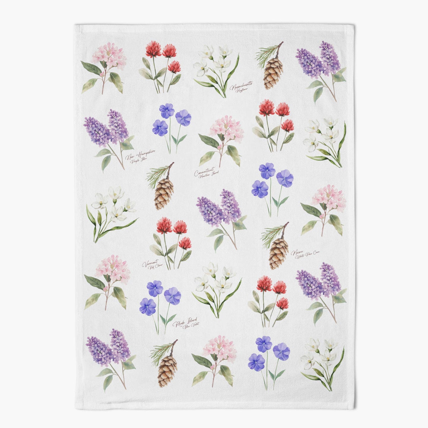 Flowers of New England - Tea Towel