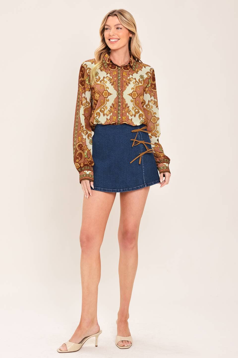Vintage Baroque Woven Top
