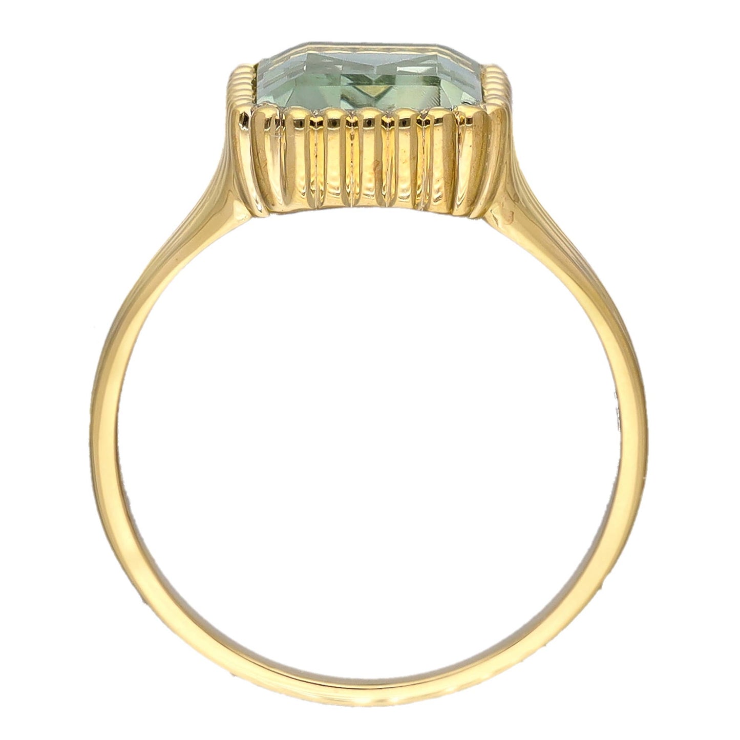 Green Amethyst Verdant Majesty Ring