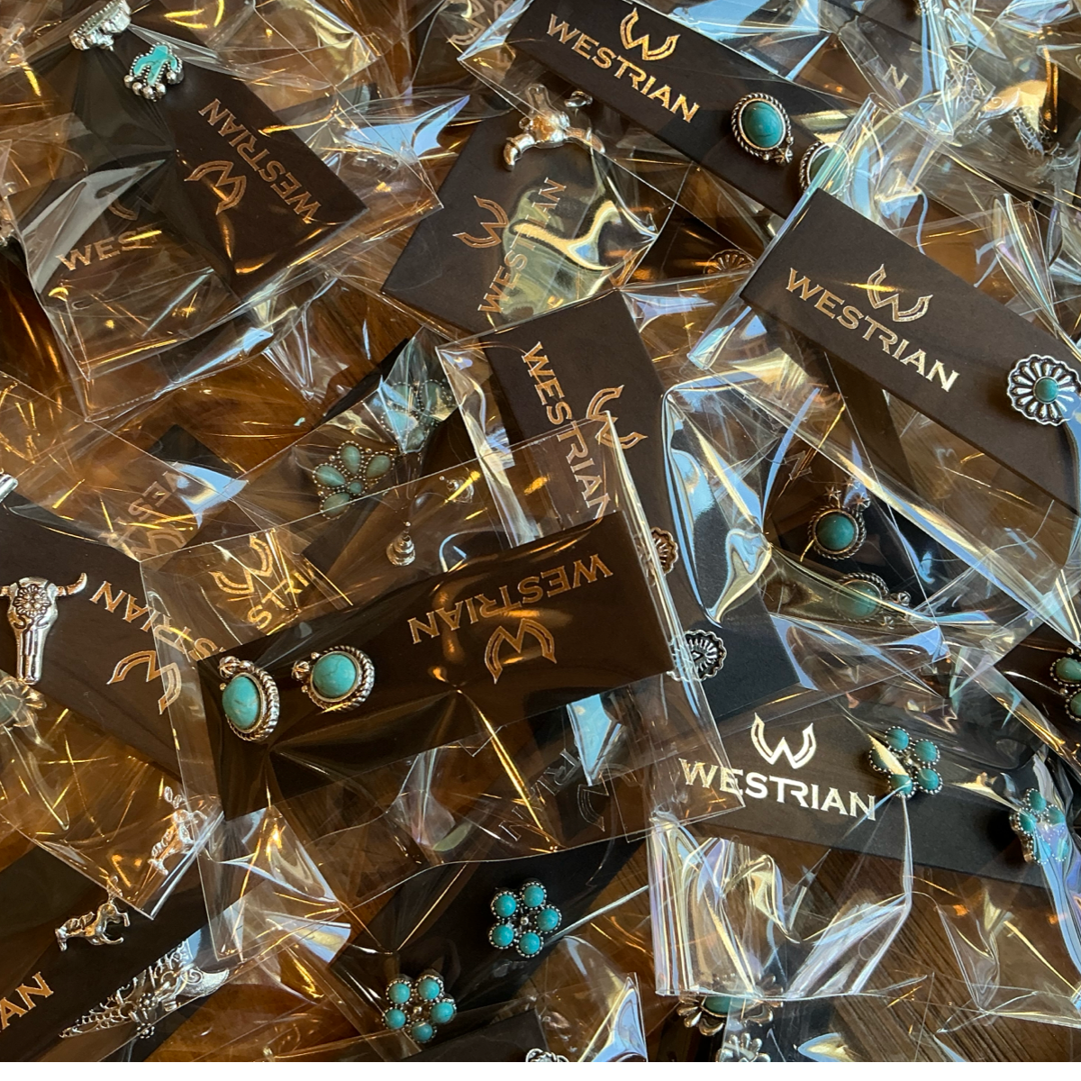 Western Faux Stud Earrings Assortment Of Over 20 Patterns