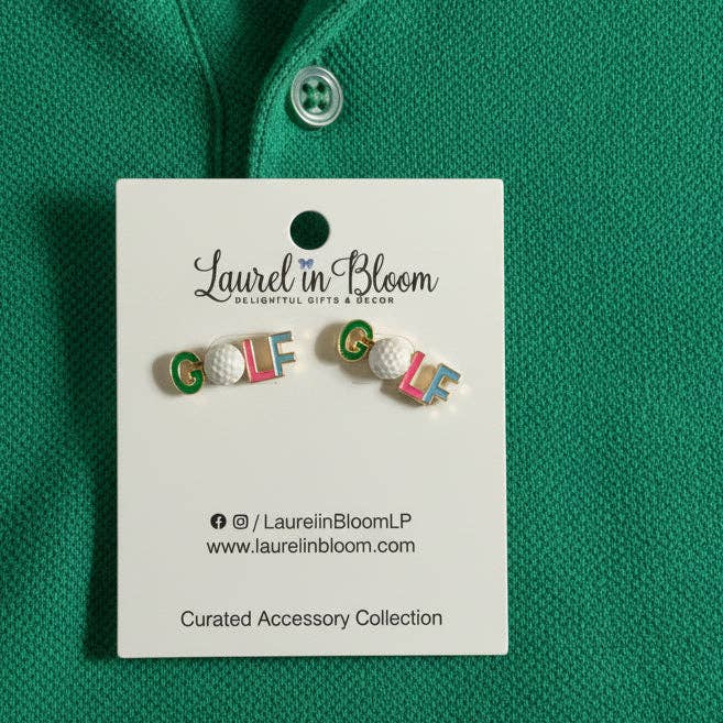 Golf Girl Stud Earrings