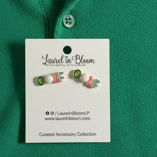 Golf Girl Stud Earrings