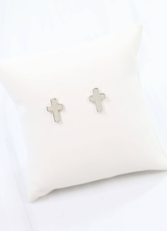 Christy Cross Earring SILVER