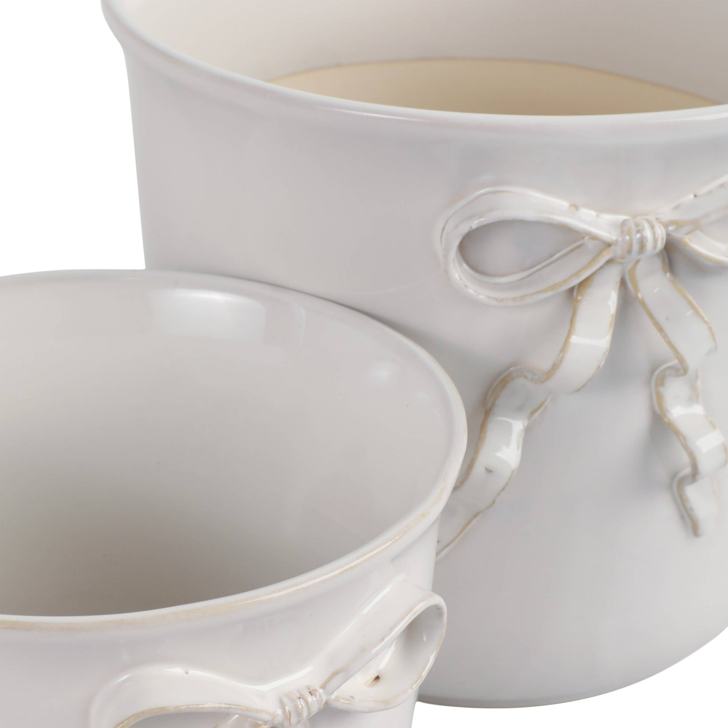 White Ceramic Pretty Bow