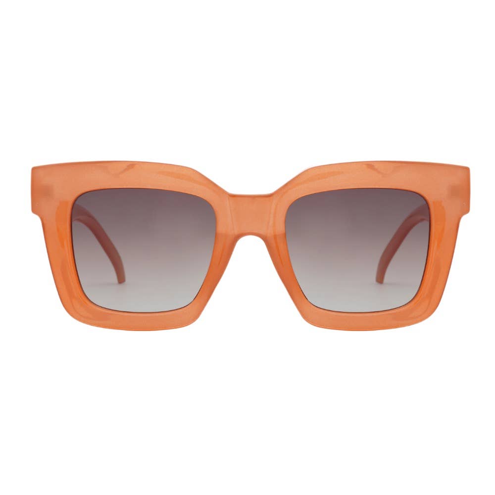 Ellie | Transparent Burnt Orange | Brown Lens