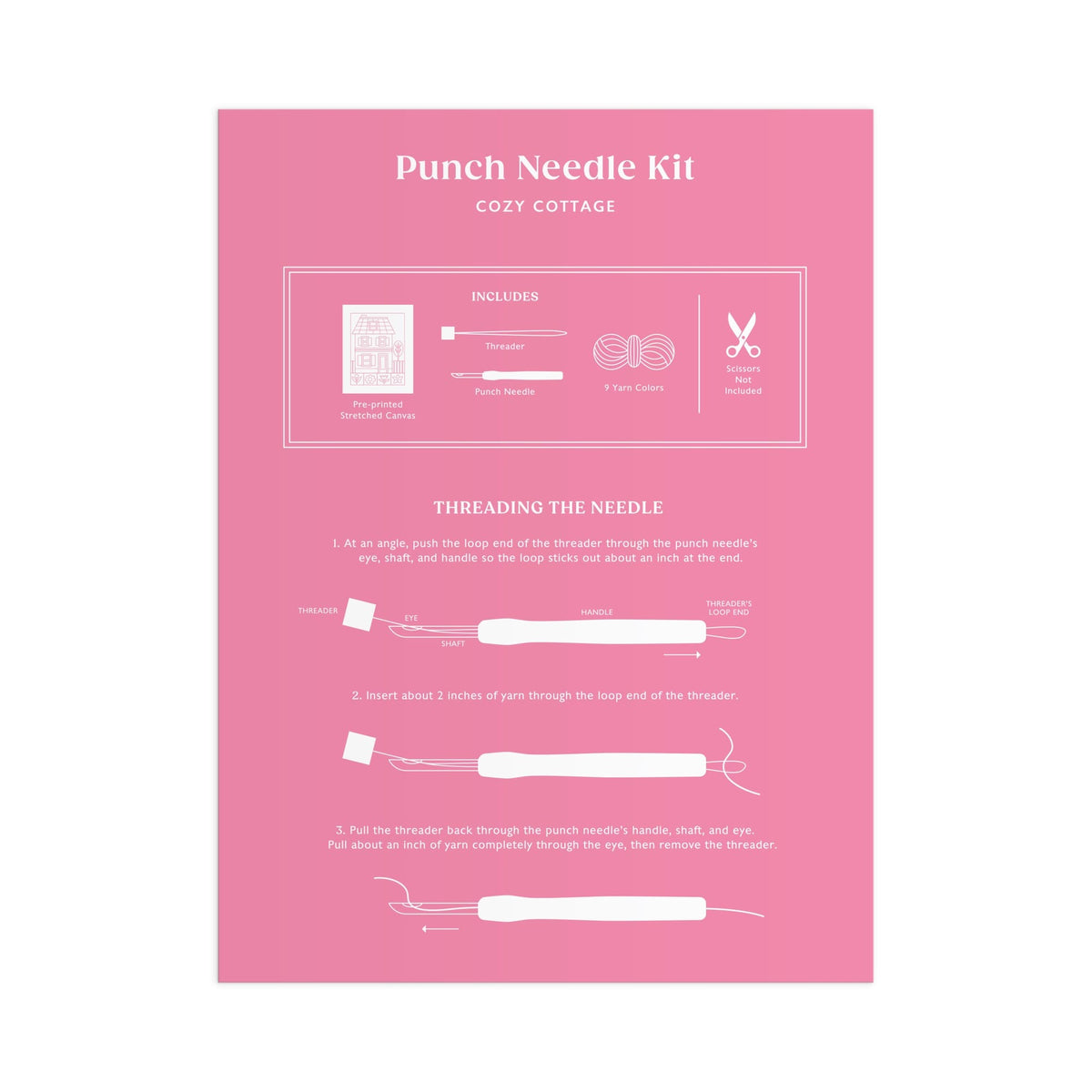 Cozy Cottage Punch Needle Kit