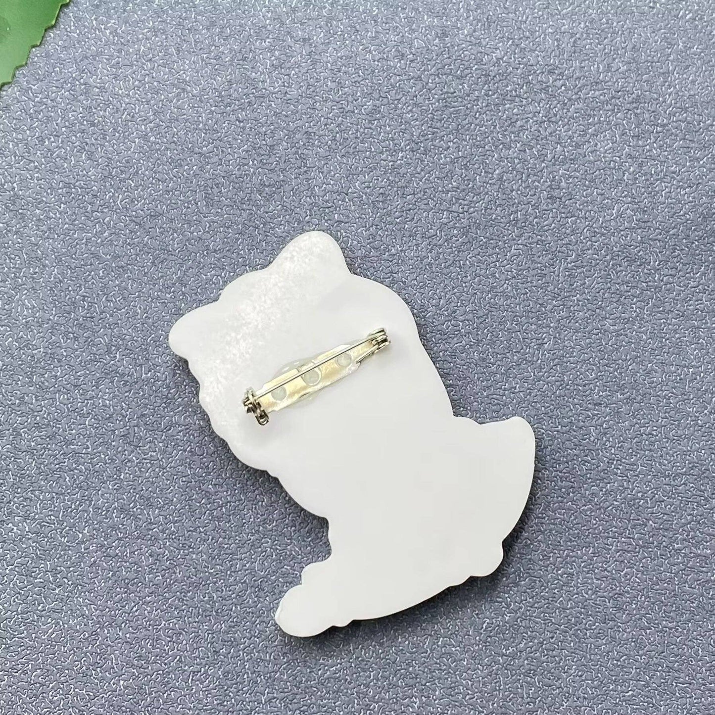 Fashion Girl Acrylic Brooch